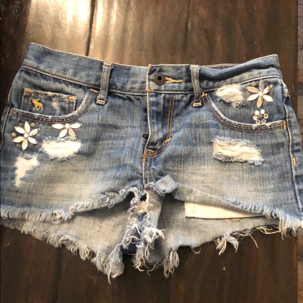 Abercrombie kids jean shorts
